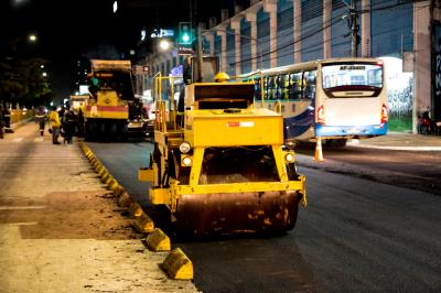 Prefeitura de Belém inicia recuperação asfáltica na Almirante Barroso