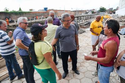 Prefeito Zenaldo Coutinho vistoria obras em andamento pela cidade