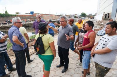 Prefeito Zenaldo Coutinho vistoria obras em andamento pela cidade