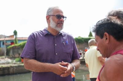 Prefeito Zenaldo Coutinho vistoria obras em andamento pela cidade