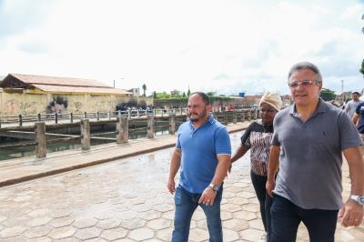 Prefeito Zenaldo Coutinho vistoria obras em andamento pela cidade