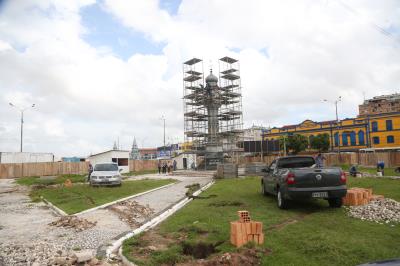 Praças do Centro Histórico de Belém estão passando por revitalização