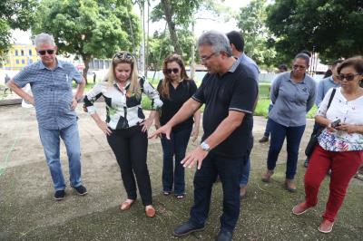 Praças do Centro Histórico de Belém estão passando por revitalização