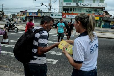 Avenida Augusto Montenegro é foco da operação "Volta às Aulas" da SeMOB