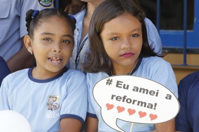 Bairro da Condor ganha escola totalmente reformada