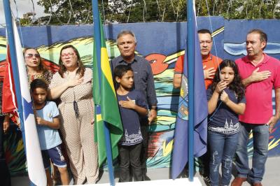 Comunidade do Benguí recebe escola reformada e climatizada