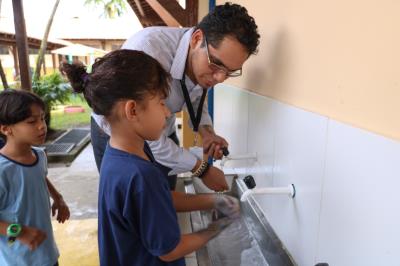 Programa reforça medidas de higienização entre alunos da rede municipal