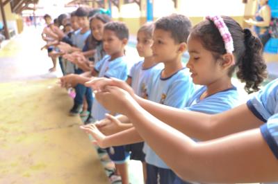 Programa reforça medidas de higienização entre alunos da rede municipal