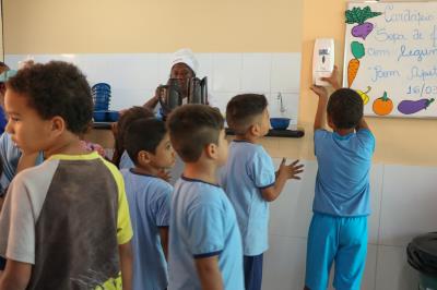 Programa reforça medidas de higienização entre alunos da rede municipal