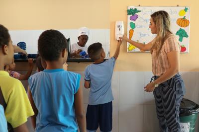 Programa reforça medidas de higienização entre alunos da rede municipal