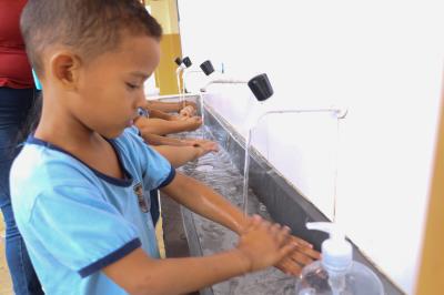 Programa reforça medidas de higienização entre alunos da rede municipal