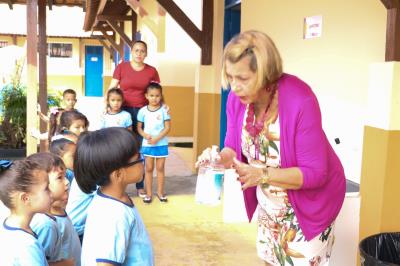Programa reforça medidas de higienização entre alunos da rede municipal