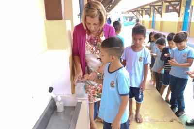 Programa reforça medidas de higienização entre alunos da rede municipal