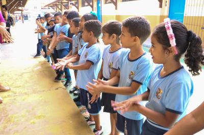 Programa reforça medidas de higienização entre alunos da rede municipal