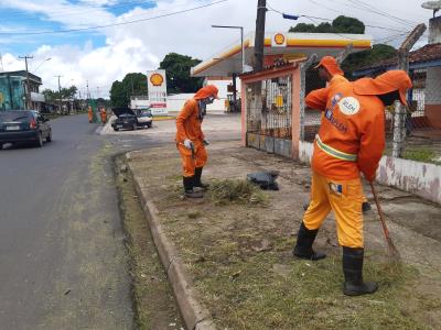 Ações de limpeza são intensificadas em Outeiro