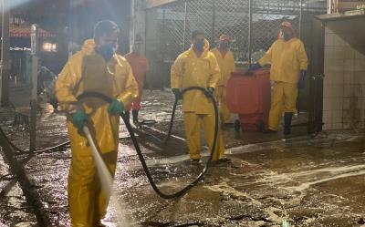 Guamá recebe ação de limpeza para prevenção da covid-19