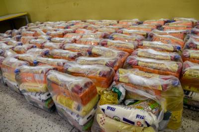 Entrega dos kits das merendas escolares