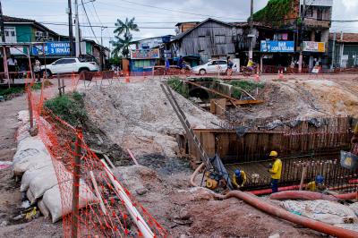Prefeitura conclui obra de interligação da Mundurucus ao canal da Bernardo Sayão