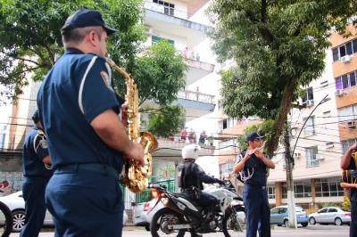 Banda da Guarda Municipal de Belém alegra o sábado de moradores de três bairros