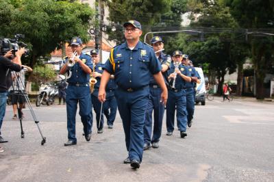 Banda da Guarda Municipal de Belém alegra o sábado de moradores de três bairros