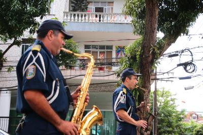 Banda da Guarda Municipal de Belém alegra o sábado de moradores de três bairros