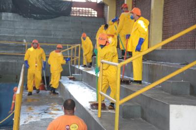 Ginásio Altino Pimenta é preparado para receber pessoas em situação de rua