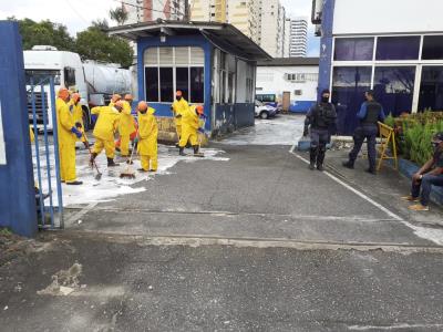 Processo de higienização contempla sede da Guarda Municipal