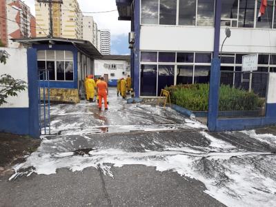 Processo de higienização contempla sede da Guarda Municipal