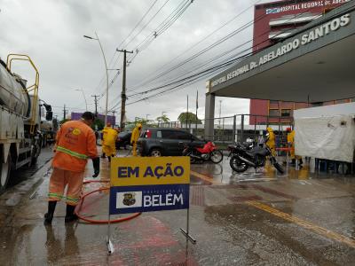 Prefeitura higieniza unidades de saúde municipais e estaduais