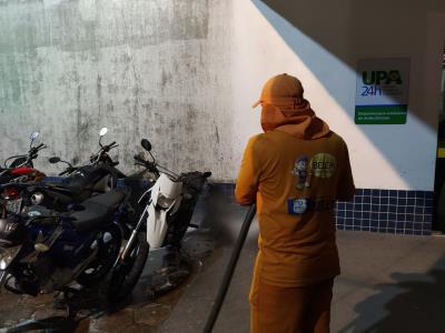 Prefeitura higieniza unidades de saúde municipais e estaduais
