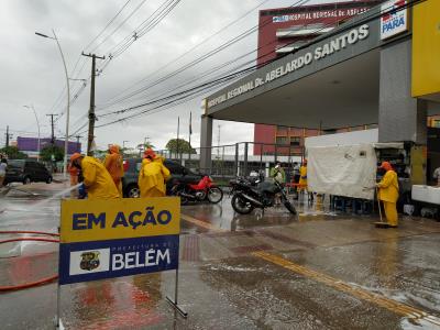 Prefeitura higieniza unidades de saúde municipais e estaduais