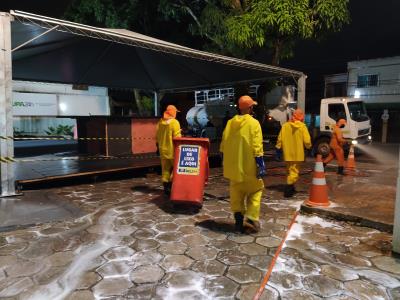 Prefeitura higieniza unidades de saúde municipais e estaduais