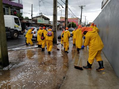 Prefeitura higieniza unidades de saúde municipais e estaduais