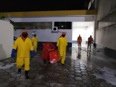 Prefeitura higieniza unidades de saúde municipais e estaduais