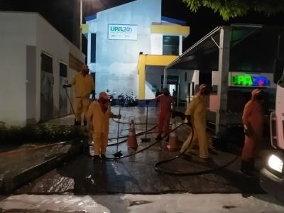 Prefeitura higieniza unidades de saúde municipais e estaduais