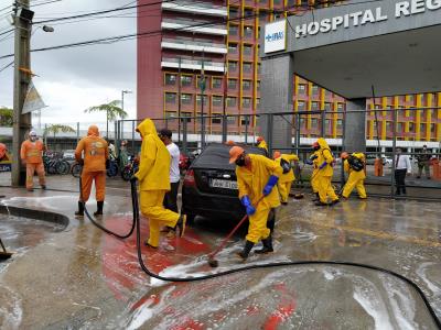 Prefeitura higieniza unidades de saúde municipais e estaduais