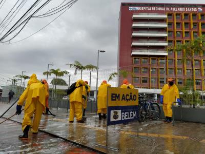 Prefeitura higieniza unidades de saúde municipais e estaduais