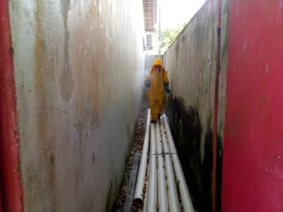 Prefeitura leva mutirão de desinfecção ao distrito de Mosqueiro