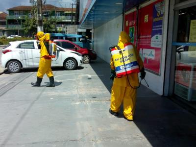 Prefeitura leva mutirão de desinfecção ao distrito de Mosqueiro