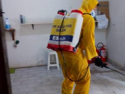 Prefeitura leva mutirão de desinfecção ao distrito de Mosqueiro