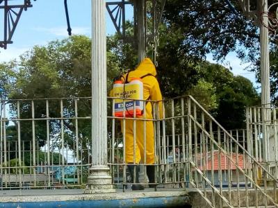 Prefeitura leva mutirão de desinfecção ao distrito de Mosqueiro