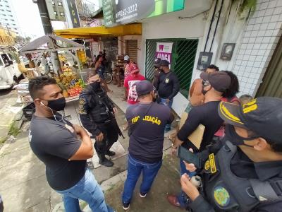 Prefeitura faz bloqueios e ordenamento no bairro da Pedreira