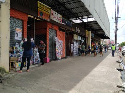 Prefeitura faz bloqueios e ordenamento no bairro da Pedreira