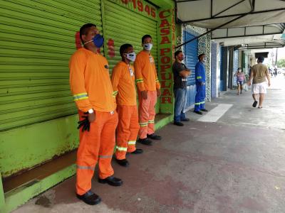 Prefeitura faz bloqueios e ordenamento no bairro da Pedreira