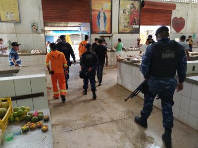 Feiras da Pratinha e Icoaraci são fiscalizadas por agentes de segurança