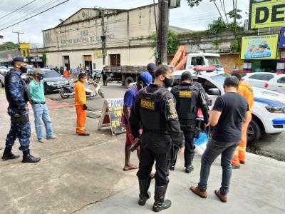 Feiras da Pratinha e Icoaraci são fiscalizadas por agentes de segurança