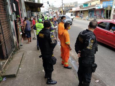 Feiras da Pratinha e Icoaraci são fiscalizadas por agentes de segurança