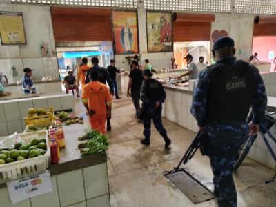 Feiras da Pratinha e Icoaraci são fiscalizadas por agentes de segurança