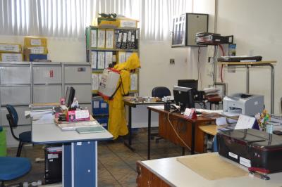 Sede da Agência Distrital de Icoaraci passa por desinfecção