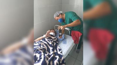 No Dom Zico, videochamadas aproximam pacientes de Covid-19 e famílias